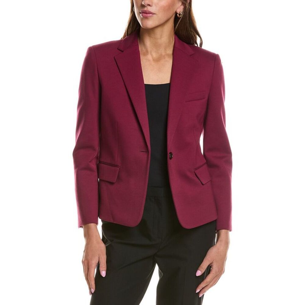 Theory Womens  One-Button Slim Jacket, Red